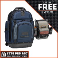 Veto Pro Pac EDC PAC LCB Midnight Blue Backpack with Promotional SPMC Tool Bag