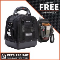 Veto Pro Pac TECH MC Blackout Tool Bag with Promotional SC45 Tool Pouch