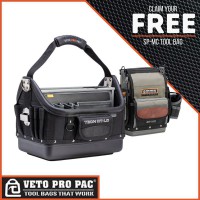 Veto Pro Pac TECH OT-LC Blackout Open Tote with Promotional SPMC Tool Bag