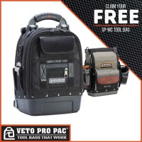 Veto Pro Pac TECH PAC MC Blackout Backpack with Promotional SPMC Tool Bag