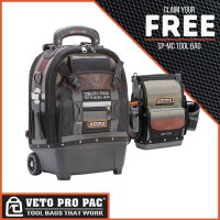 Veto Pro Pac TECH PAC WHEELER Backpack with Promotional SPMC Tool Bag