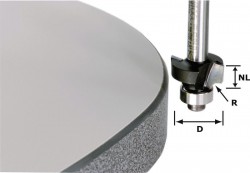 Festool 492669 Classic ogee cutter HW shank 12 mm HW R6.35/25/18 ss S12