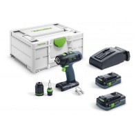 Festool 576447 Cordless drill T 18+3 HPC 4,0 I-Plus GB