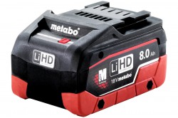 Metabo 625369000 18V LiHD Li-Ion 8.0 Ah Battery - Red/Black