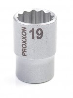 Proxxon 23312 1/2\" Multi-Toothed Sockets 12-pt., 19 mm NO 23 312
