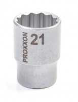 Proxxon 23314 1/2\" Multi-Toothed Sockets 12-pt., 21 mm NO 23 314