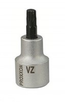 Proxxon 23318 1/2\" socket bit for XZN multi-toothed screws VZ 5, 55 mm length