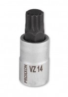 Proxxon 23327 1/2\" Socket bit for XZN Multi-Toothed Screws VZ 14, 55 mm length NO 23 327