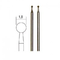 Proxxon 28222 Diamond grinding bit (round), 1.8 mm, 2 pcs. NO 28 222
