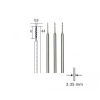 Proxxon 28852 Tungsten vanadium drill bits, 0.8 mm, 3 pcs. NO 28 852