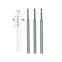 Proxxon 28856 Tungsten vanadium drill bits, 1.2 mm, 3 pcs. NO 28 856