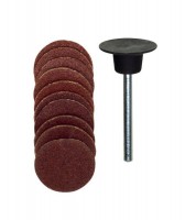 Proxxon 28982 Sanding pad � 18 mm, with each 5 sanding discs 120 + 150 grit NO 28 982