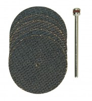 Proxxon 28818 Cutting disc 38 mm, 5 pcs. + arbor NO 28 818